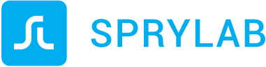 SPRYLAB Logo blau