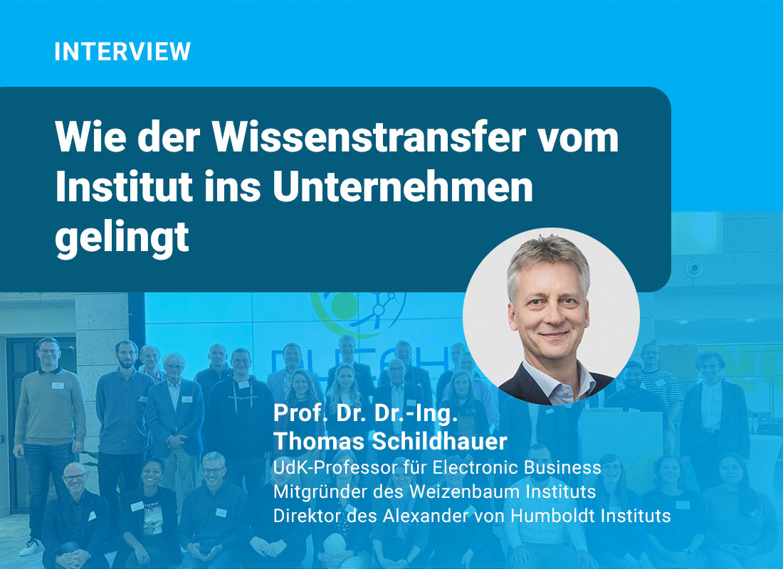 Innovation durch Forschung: Interview mit Thomas Schildhauer