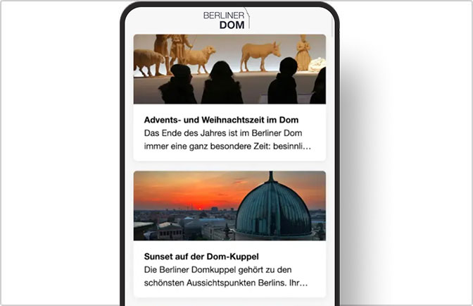 App Entwicklung Berlin Agentur Referenz Berliner Dom