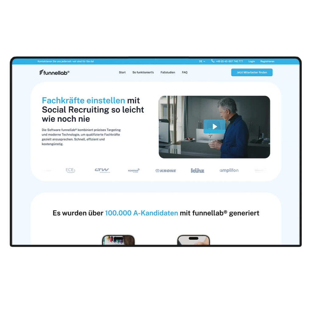 Vom Dienstleister zur SaaS-Company: Wie funnellab mit SPRYLAB Social Recruiting automatisiert