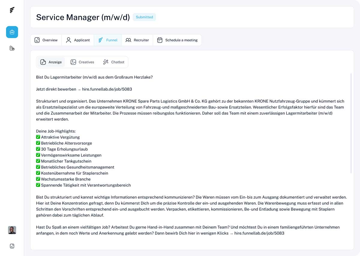 SaaS Produktentwicklung von IT-Agentur von Dashboard Ausschreibung
