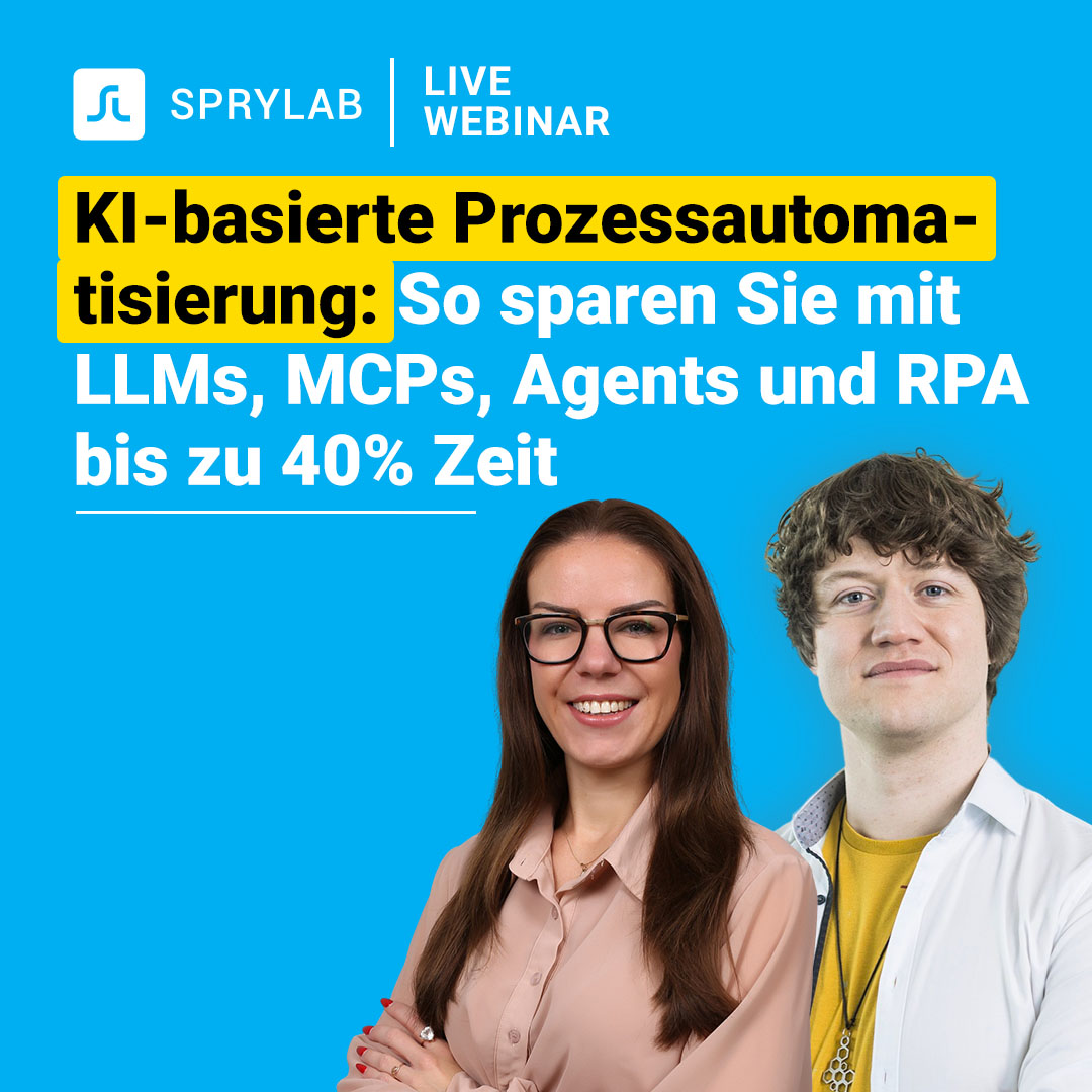 KI-basierte Prozessautomatisierung: So sparen Sie mit LLMs, MCPs, Agents und RPA bis zu 40% Zeit