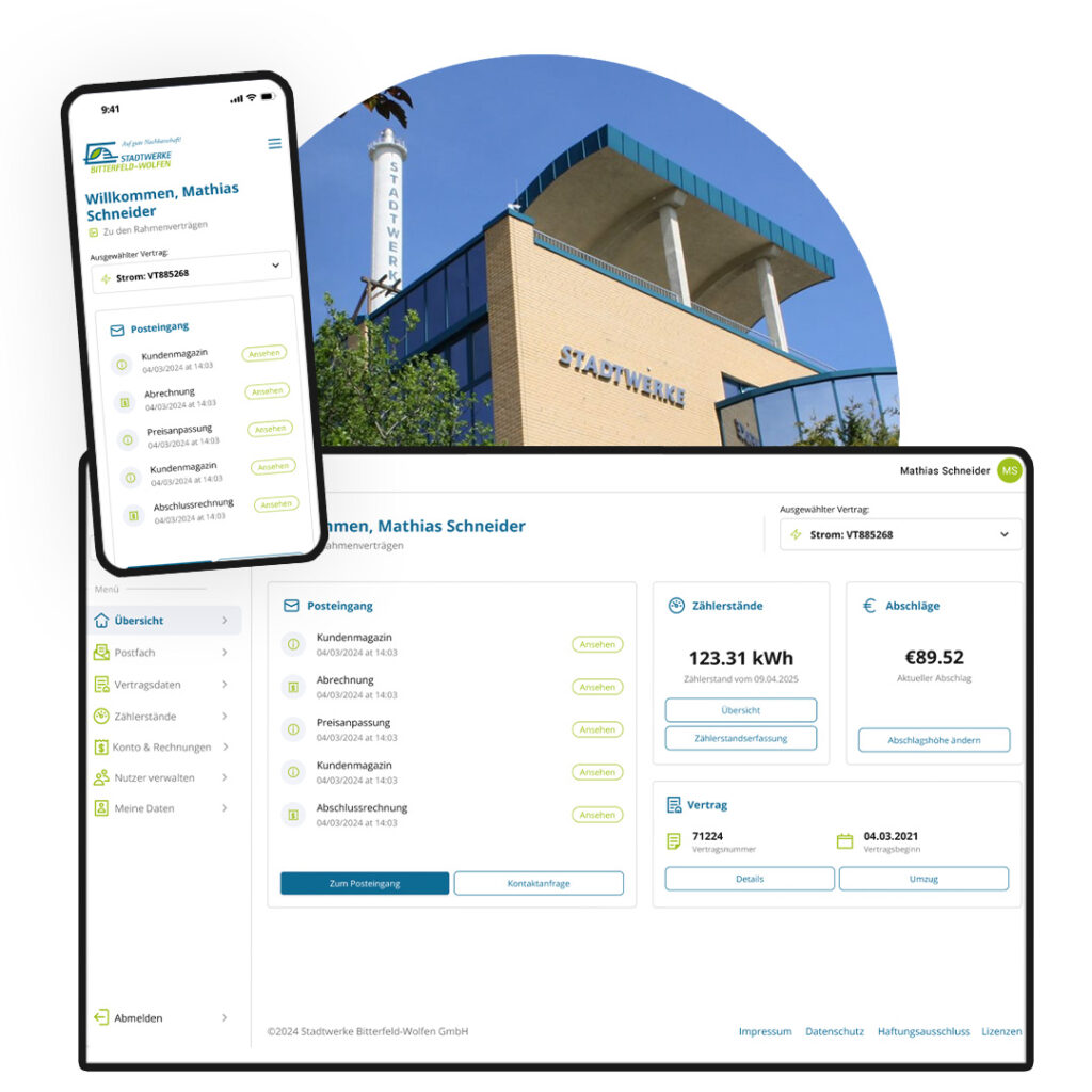 Vom Legacy-System zum maßgeschneiderten Kundenportal: Wie die Stadtwerke Bitterfeld-Wolfen wichtige Kundenprozesse automatisiert haben