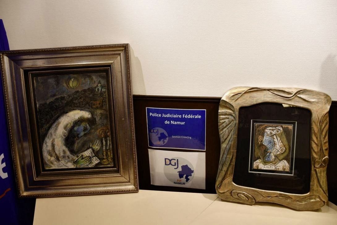 Gestolen werken van Picasso en Chagall gevonden in België