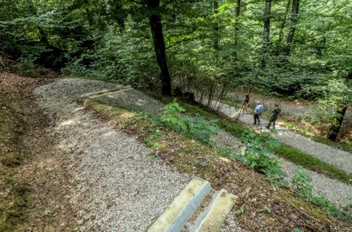 Unterwegs auf dem neuen Wanderweg in Granges-Paccot. Bild: Aldo Ellena