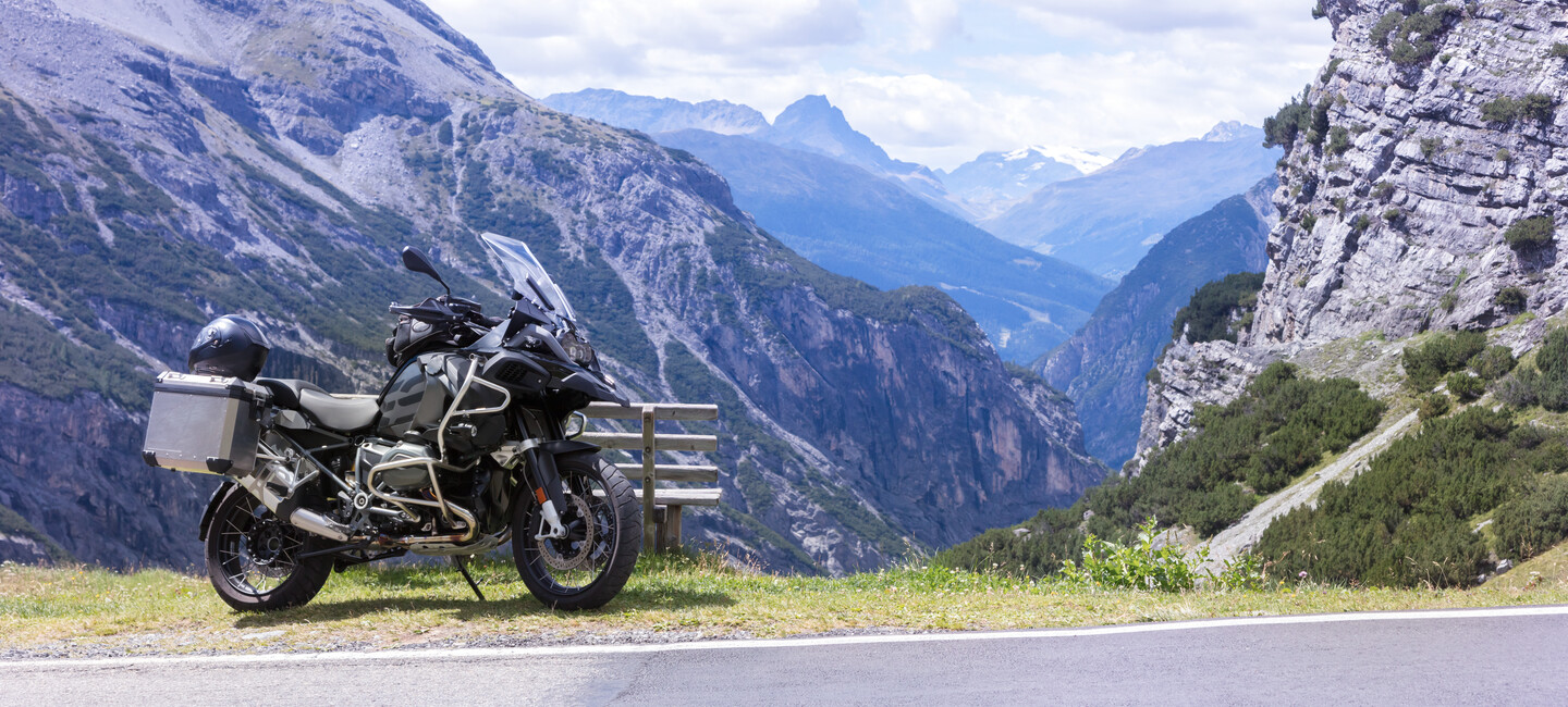 Motorrad in den Bergen