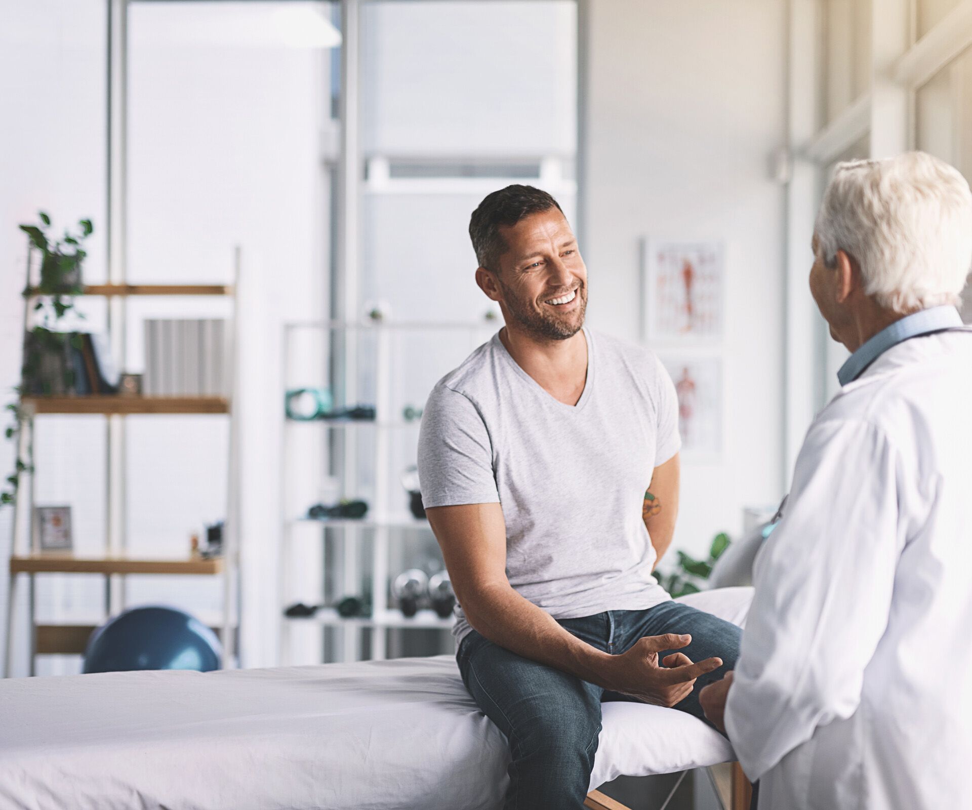 Patient beim Arzt